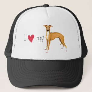 I Love my Italian Greyhound Trucker Hat