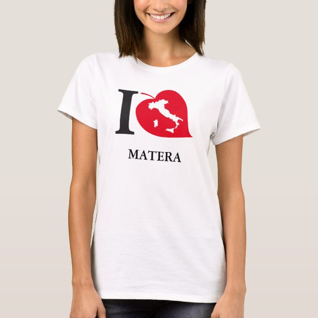 I love my Italian town T-Shirt (Front)