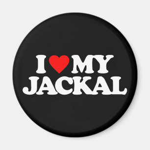 I LOVE MY JACKAL MAGNET