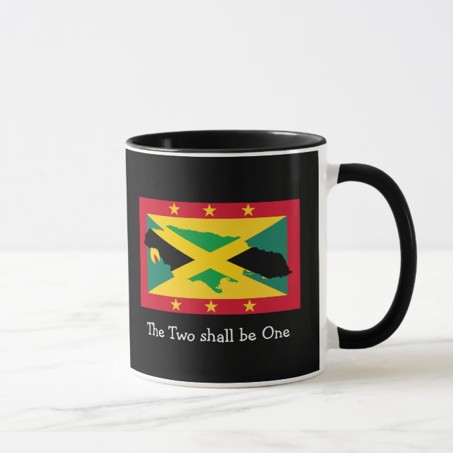 I Love My...| Jamaica | Grenada DUAL FLAG | Custom Mug (Right)