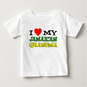I Love My Jamaican Grandma Baby T-Shirt