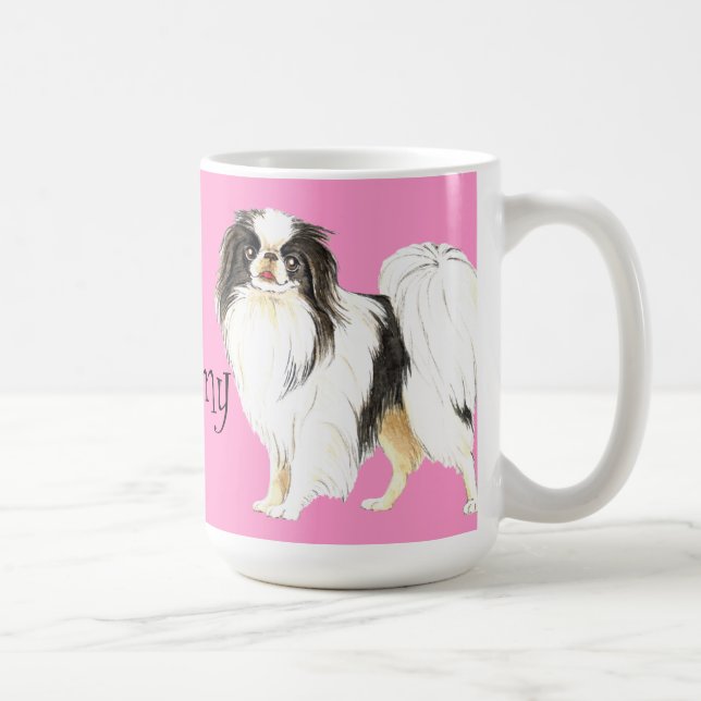 I Love my Japanese Chin Coffee Mug (Right)