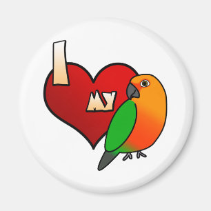 I Love my Jenday Conure Magnet
