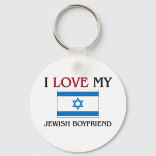 I Love My Jewish Boyfriend Keychain