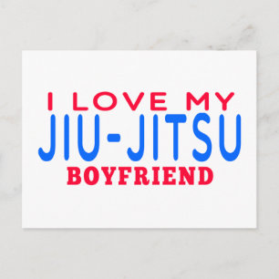 I Love My Jiu-Jitsu Boyfriend Postcard
