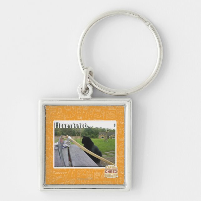 I love my job keychain (Front)