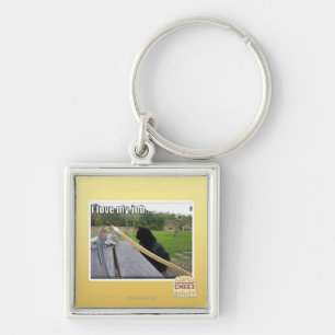 I love my job keychain