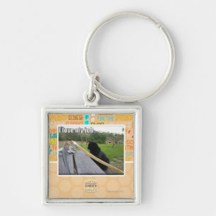 I love my job keychain