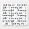 I Love My Job Mousepad
