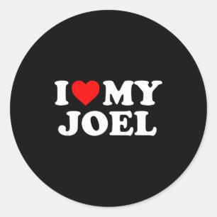 I Love My Joel Classic Round Sticker