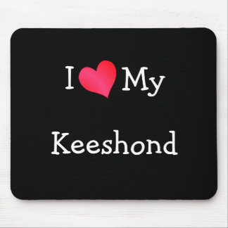 I Love My Keeshond Mouse Pad