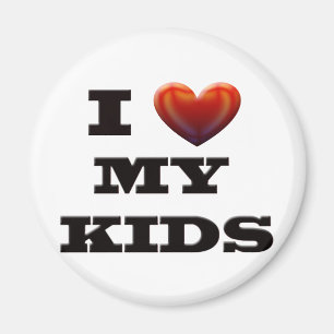 I LOVE MY KIDS MAGNET
