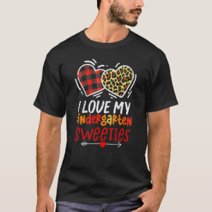 I Love My Kindergarten Sweeties Funny Teacher Vale T-Shirt