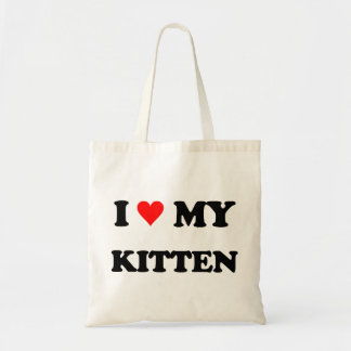 I Love My Kitten Tote Bag