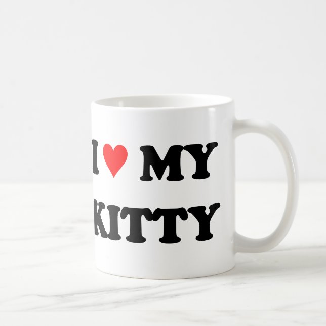I Love My Kitty Coffee Mug (Right)