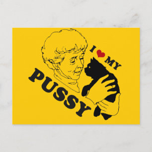 I LOVE MY KITTY POSTCARD