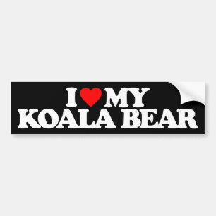 I LOVE MY KOALA BEAR BUMPER STICKER