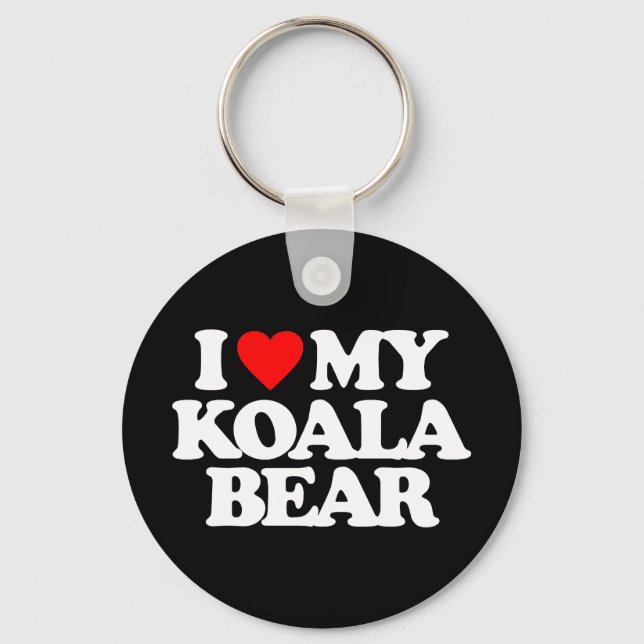 I LOVE MY KOALA BEAR KEYCHAIN (Front)