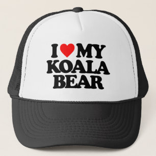 I LOVE MY KOALA BEAR TRUCKER HAT
