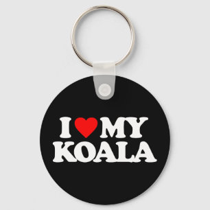I LOVE MY KOALA KEYCHAIN
