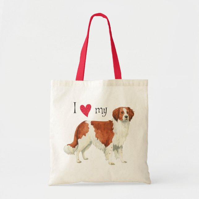 I Love my Kooikerhondje Tote Bag (Front)