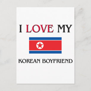 I Love My Korean Boyfriend Postcard