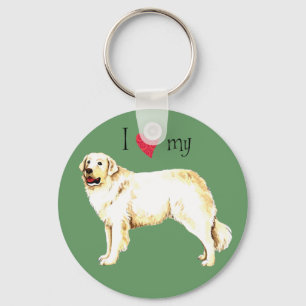 I Love my Kuvasz Keychain