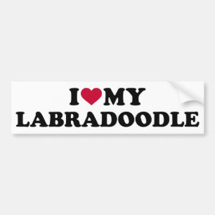 I love my Labradoodle Bumper Sticker