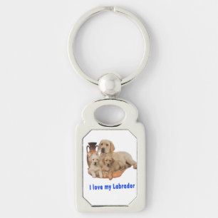 I  Love my Labrador Keychain