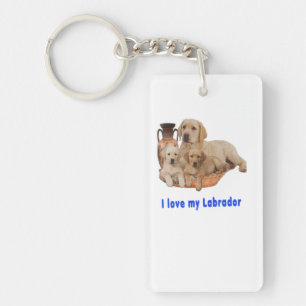 I Love my Labrador Keychain