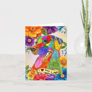 I Love My Labrador Retriever Greeting Card