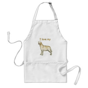 I Love My Labrador Retriever Standard Apron