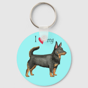 I Love my Lancashire Heeler Keychain