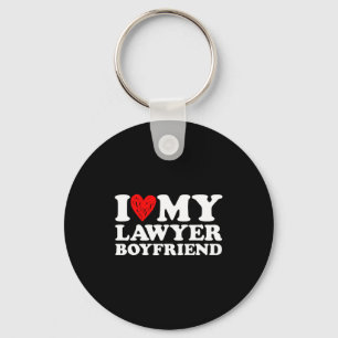 I Love My Lawyer Boyfriend Bf Valentines Day Women Keychain