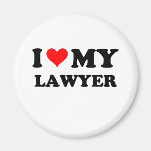 I Love My Lawyer Magnet