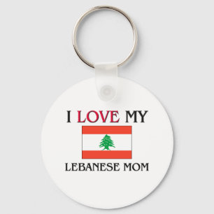 I Love My Lebanese Mom Keychain