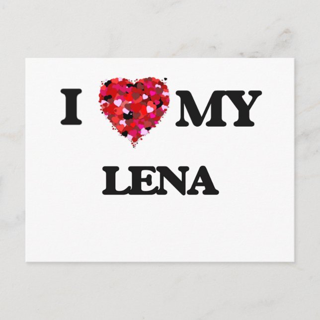 I love my Lena Postcard (Front)