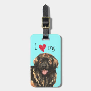 I Love my Leonberger Luggage Tag