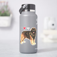 I Love my Leonberger Vinyl Sticker