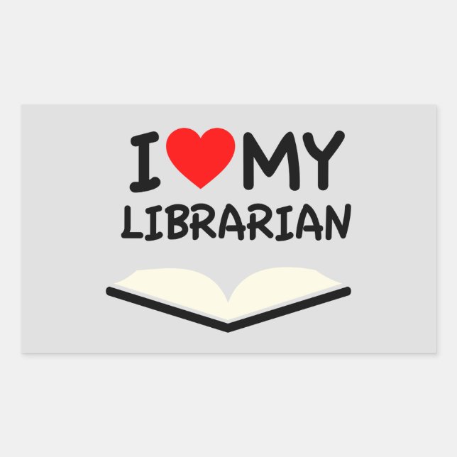I love my librarian sticker (Front)