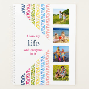 I Love my Life Photo Collage - Colourful Watercolo Planner