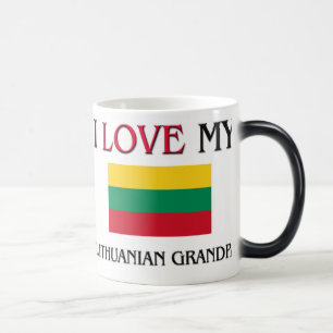I Love My Lithuanian Grandpa Magic Mug