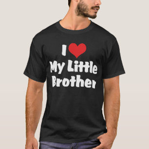 I Love My Little Brother Dark T-Shirt