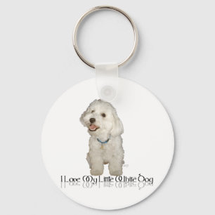 I Love My Little White Dog - Havanese Keychain