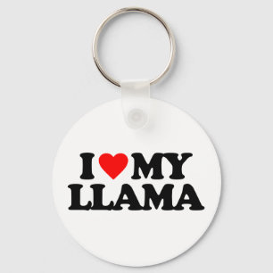 I LOVE MY LLAMA KEYCHAIN