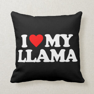 I LOVE MY LLAMA THROW PILLOW