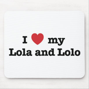 I Love my Lola and Lolo Mouse Pad