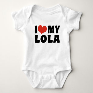 I Love My Lola Baby Bodysuit