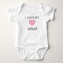 I Love my Lolly Customizable Baby Bodysuit Tee 