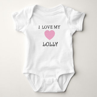I Love my Lolly Customizable Baby Bodysuit Tee